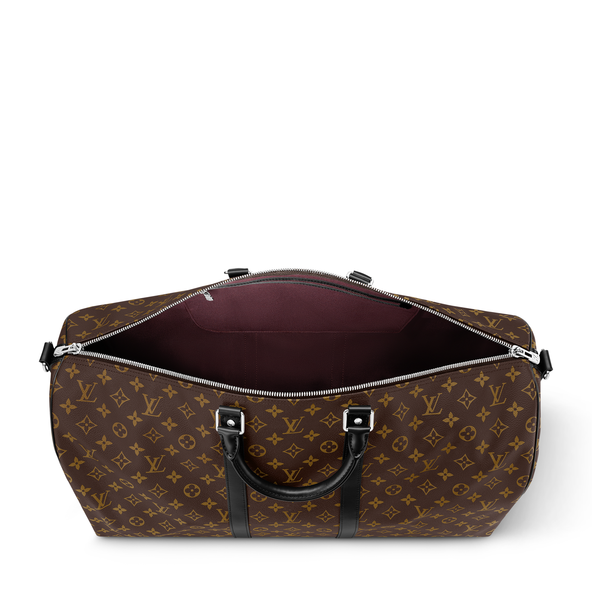 Keepall Bandoulière 55 Monogram Macassar - Travel Bags and Rolling